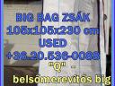 Jumbó zsák,  1 m3 zsák BIG BAG 30. 329 - 4850 OLCSÓ bigbag zsák,  használt big-bag eladó