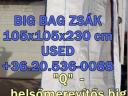Big bag zsák 20/536-0088 új és használt,  1t. 4 fül,  0, 5 -2, 3m3 Terményes zsák,  big láda