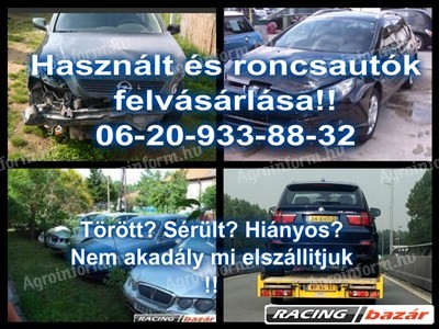 Roncsautók felvásárlása/Suzuki,Opel,Mazda,/