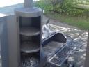 Amerikai grillsütő - BBQ sütő lokomotív grill-414BBQ