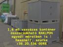 BOX Műanyag konténer / összecsukható-vasvázas 30 855-2444, 1,6 m3 dinamikus terhelhetőség: 1250 kg