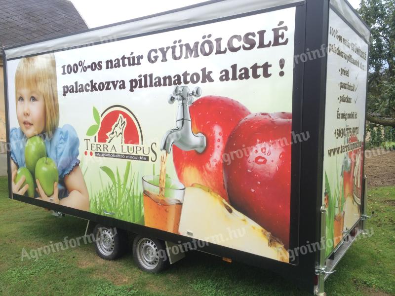 Mobil almafeldolgozó - gyümölcslé bérgyártás