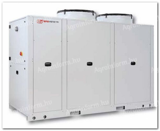 ENOVENETA TB-601-PC 108.100 kcal/h (125,7 kW) típusú kompakt léghűtéses hűtő-fűtő aggregát