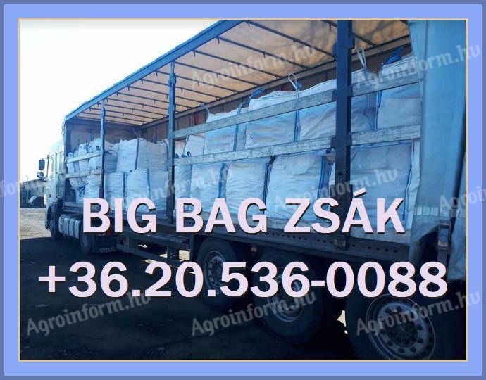 Bigbag zsák 20. 536 - 0088 használt/új 90x90x90-236 cm-ig RAKTÁR KÉSZLETRŐL kapható