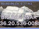 Bigbag zsák 20. 536 - 0088 használt/új 90x90x90-236 cm-ig RAKTÁR KÉSZLETRŐL kapható