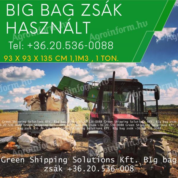 BIG BAG ZSÁK 20. 536-0088 használt és új MINDEN MÉRETBEN - GREEN SHIPPING SOLUTIONS Kft