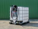 ADR új IBC 1000 liter + DT-Standard 12V 40 liter/perc gázolaj kimérőszerkezet
