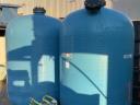 11 báros üvegszálas puffer,  víz és levegő tartály eladó kb. 1000 literes
