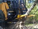 Bozótirtás erdészeti zúzás vágástér takaritás tuskófurás tereprendezés