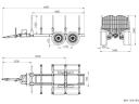 Erdészeti Kiközelítő kocsi BMF 14T2 Pro+ 750 daru