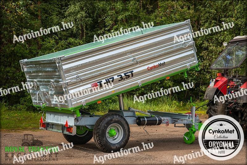 CynkoMet 3,5 tonnás egytengelyes pótkocsi - AZONNAL RAKTÁRKÉSZLETRŐL