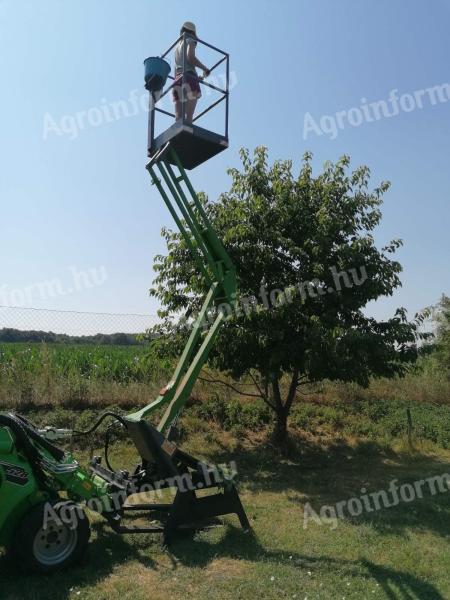 Karos emelő,  kosaras emelő,  gyümölcsszedő,  személyemelő emelőkosár