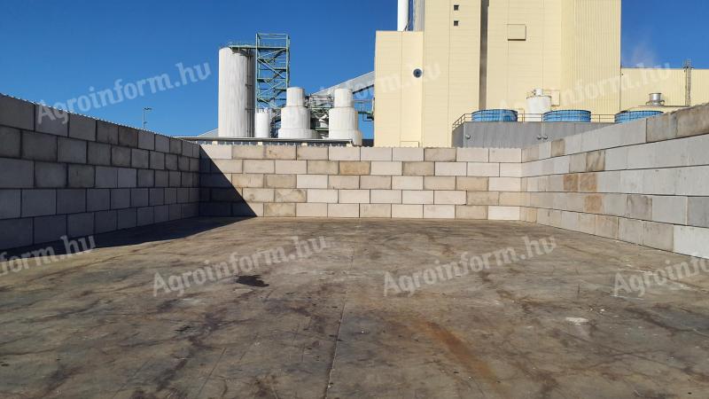Mobil beton fal termény,  ömlesztett anyag elválasztására