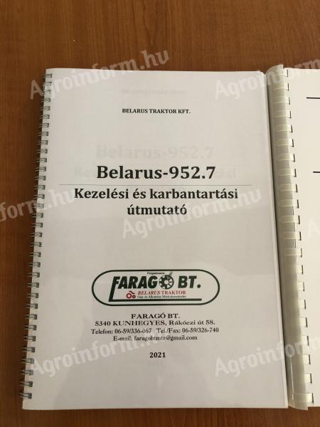 Belarus .7 kezelés karbantartás kézikönyv