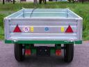 GEO RM15-1500 kg teherbírású,  billenős,  egy tengelyes pótkocsi
