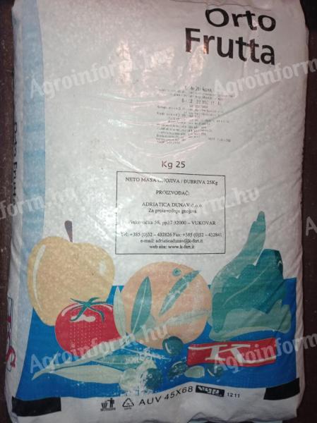 NPK 6-12-22 Orto Frutta komplex EK műtrágya /25 kg/ zsákban eladó