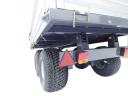 TRX RM25 kéttengelyes,  hátrabillentős pótkocsi világítással 2,5 t