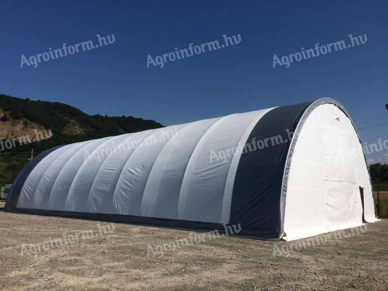Félkör alakú sátor 12, 2m x 24, 4m x 6, 1m raktárról