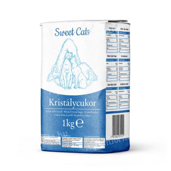Kristálycukor Sweet Cats 1kg-os,  25-és 50 kg kiszerelés - új árak