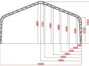 10x18 duplavas Ház formájú Raktár sátor/ Ponyva sátor/ Csarnok sátor/Mezőgazdasági sátor
