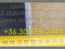 Kartonplast műanyag láda QUAD BOX KTP 30 855 244 USED/használt 114888 és 114777, 114999