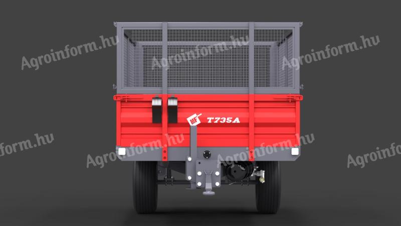 Aratási készletkiárusítás Metal-Fach Egytengelyes Mezőgazdasági Pótkocsi T-735A (21)