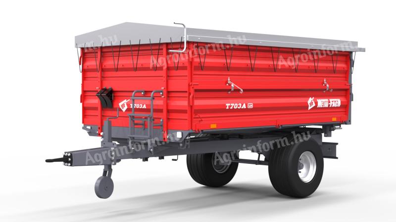 Aratási készletkiárusítás Metal-Fach Egytengelyes Mezőgazdasági Pótkocsi (4) T703A/1