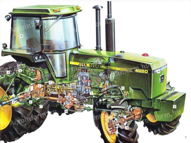 John Deere 4650 - 4755 - 4955 traktorokhoz bontott,  felújított,  és új alkatrészek eladók