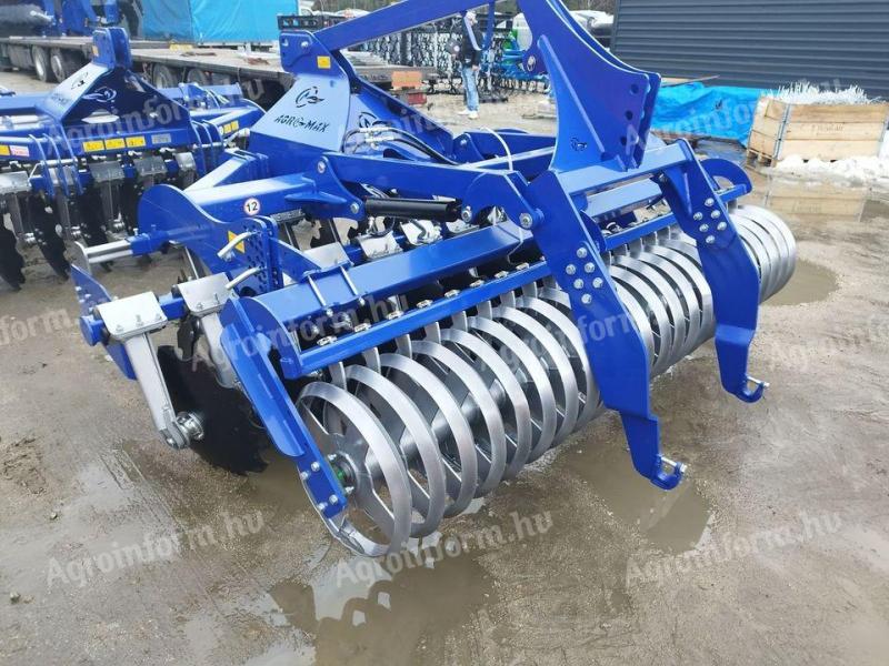 AGRO-MAX Tárcsás Borona Hidrolift Vetőgéphez 250 cm-es 2500mm | Ékgyűrűs henger