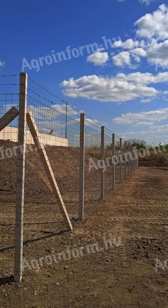 Kerítés építés Szolnok! Nagykapu,  fémoszlop,  szögesdrót,  kerítésépítés