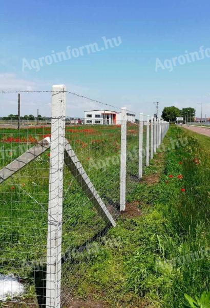 Kerítés építés Nógrád megye! Betonoszlop,  nátó háló,  hegesztett drót,  kerítésépítés