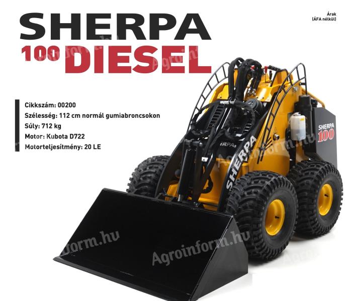 Sherpa 100 Diesel mini rakodó