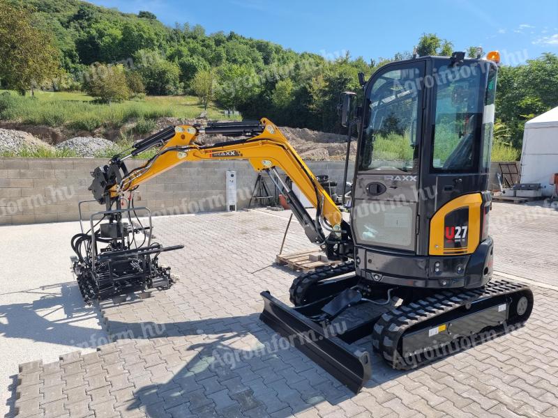 TRAXX U27 2800 kg-os magas minőségű zérő farsöprésű minikotró Yanmar motorral