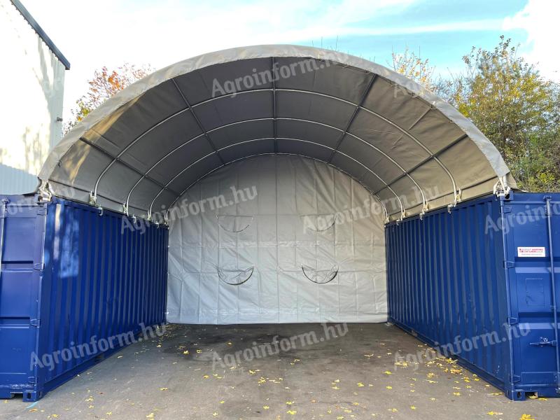 6x12 Konténer sátor/ Konténer fedés/ Konténer tető - 40 lábas konténerre