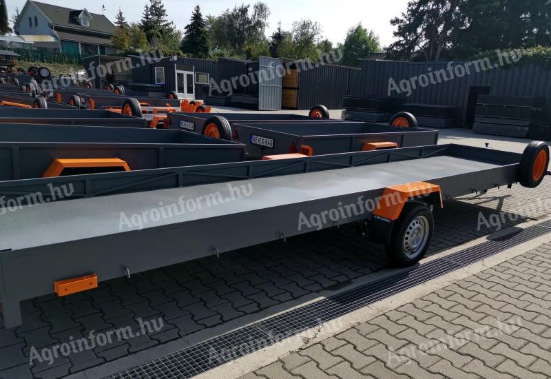Eladó Új Orange hosszúanyag szállító utánfutó (130x600 cm) 750 Kg