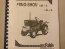 Papír Feng Shou kínai kistraktor magyar nyelvű kézikönyv 180 184 180-3 184-4