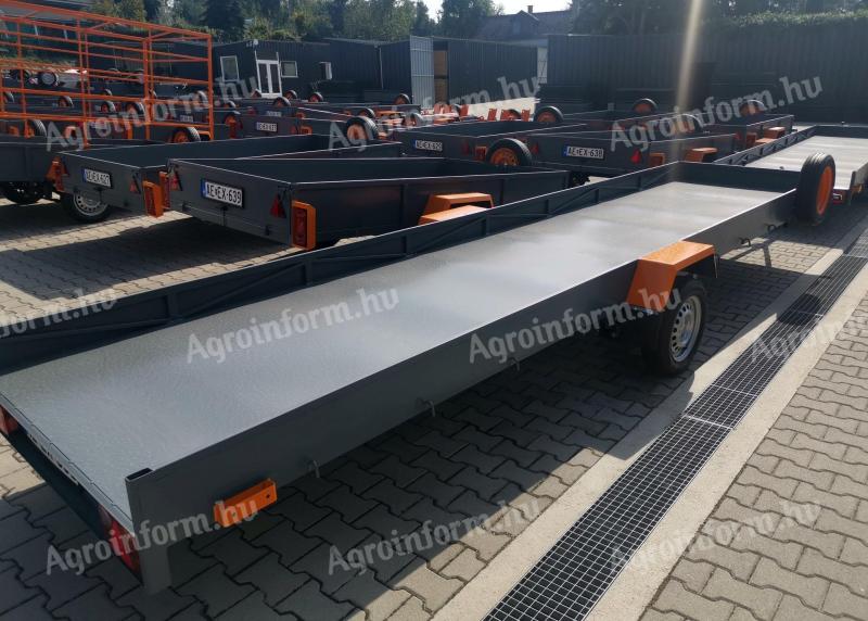 Új Orange hosszúanyag szállító utánfutó (130x600 cm) 750 Kg