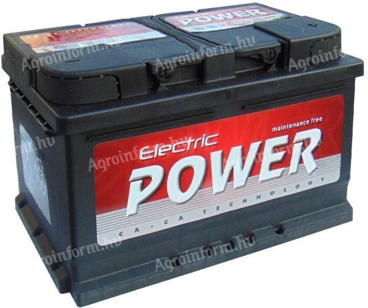 ELECTRIC POWER AUTÓ AKKUMULÁTOR 12V 72AH JOBB+ 680A