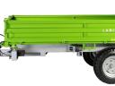 Labin PV 3000 egytengelyes pótkocsi,  lég vagy hidraulikus fékkel,  3t – 3 oldalra billenő