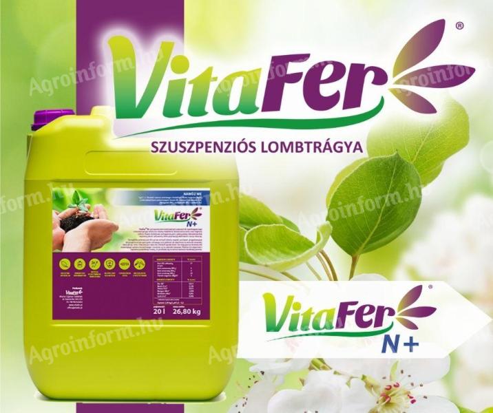 VitaFer N+ nitrogént és mikro tápelemek széles skáláját tartalmazó oldat lombtrágya (20 l)