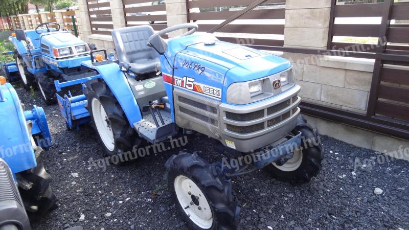 Iseki TM15D japán kis traktor talajmaróval