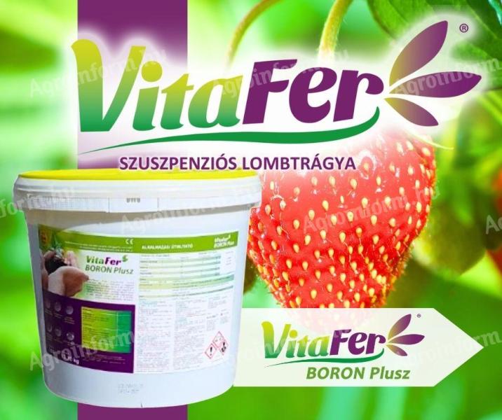 VitaFer Boron Plusz magas bórtartalmú szuszpenziós lombtrágya (10 liter)