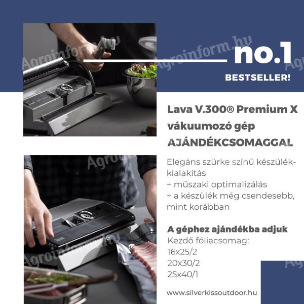 Lava V.300® Premium X vákuumozó gép ajándékcsomaggal - Egy életre szóló beruházás