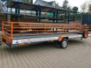Új Orange hosszúanyag szállító,  szálanyag szállító utánfutó (130x600 cm) 750 Kg