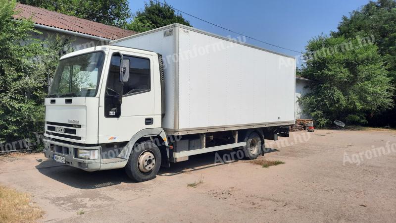 Eladó Iveco Eurocargo 75E13 dobozos,  emelőhátfalas 7,5 tonnás teherautó