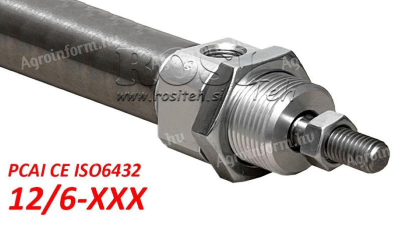Pneumatikus hengerek PCAI ISO 6432 mini CE 12/6