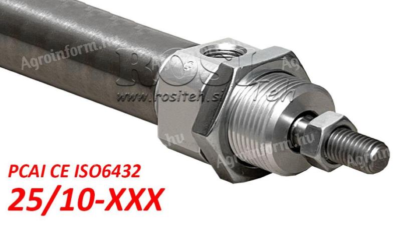 Pneumatikus hengerek PCAI ISO 6432 mini CE 25/10