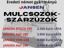 JANSEN mulcsozók-szárzúzók +1 év garanciával