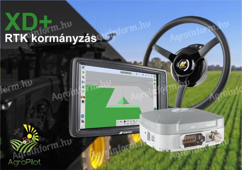 TOPCON XD+ RTK automata kormányzás