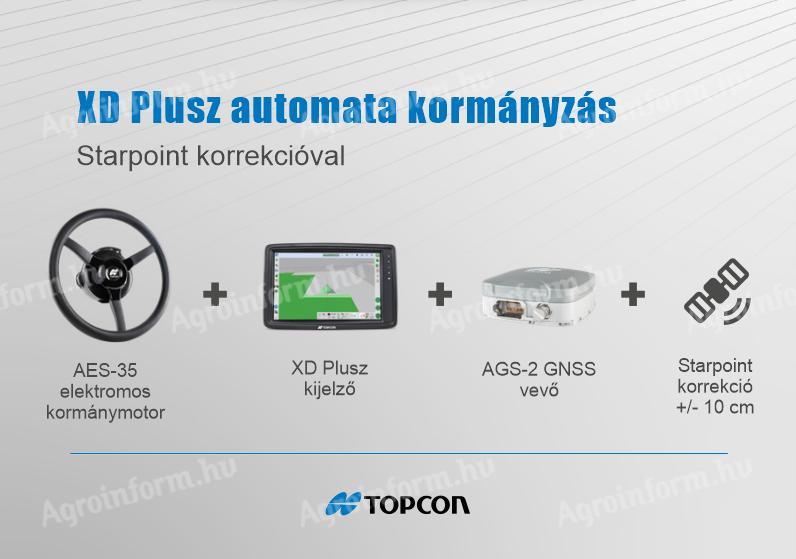 TOPCON XD+ Starpoint automata kormányzás